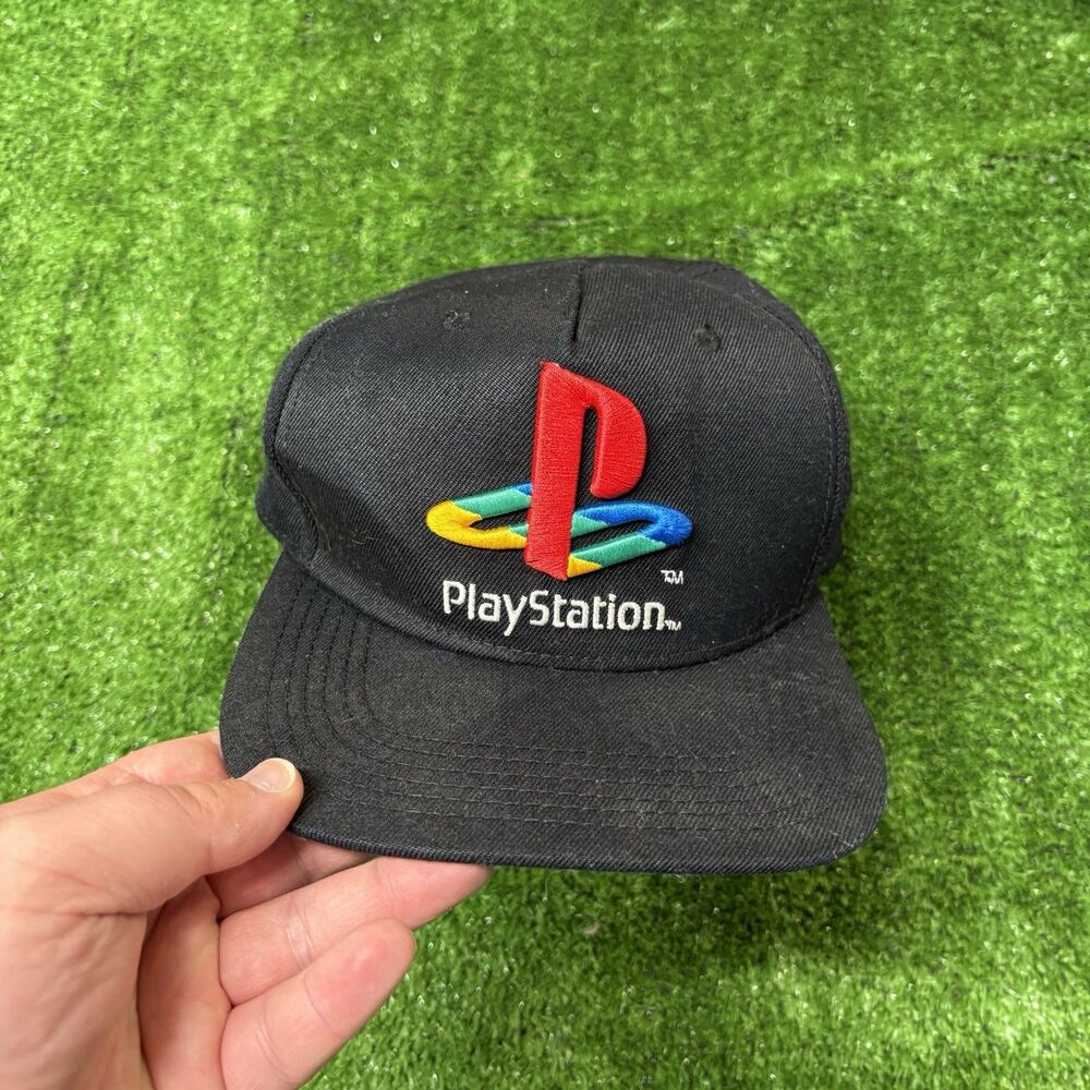 2017 PlayStation Logo Video Game Adjustable Snapback Hat Cap One Size Black